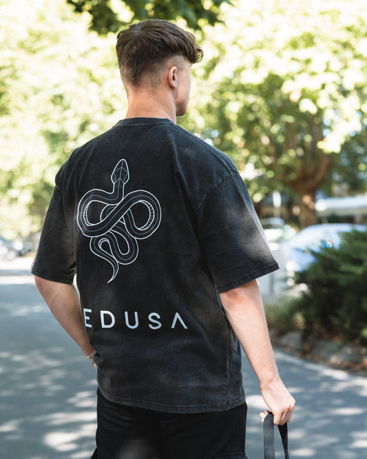 Vintage Range Oversized Tee with graphic logo (Unisex)